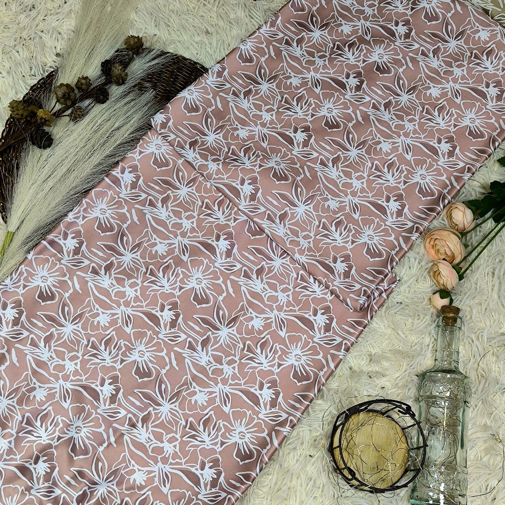 Elizabeth Kain Satin Digital Print – Bunga Halus