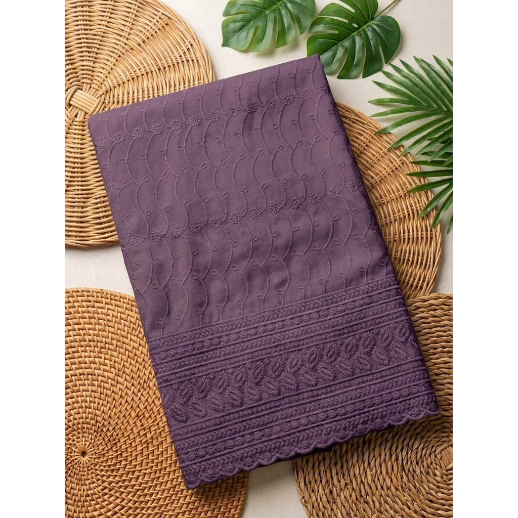 KAMDAR – Seri Aurora Kilauan Micro Two Tone Embroidery Kain Pasang (2M / 4M)