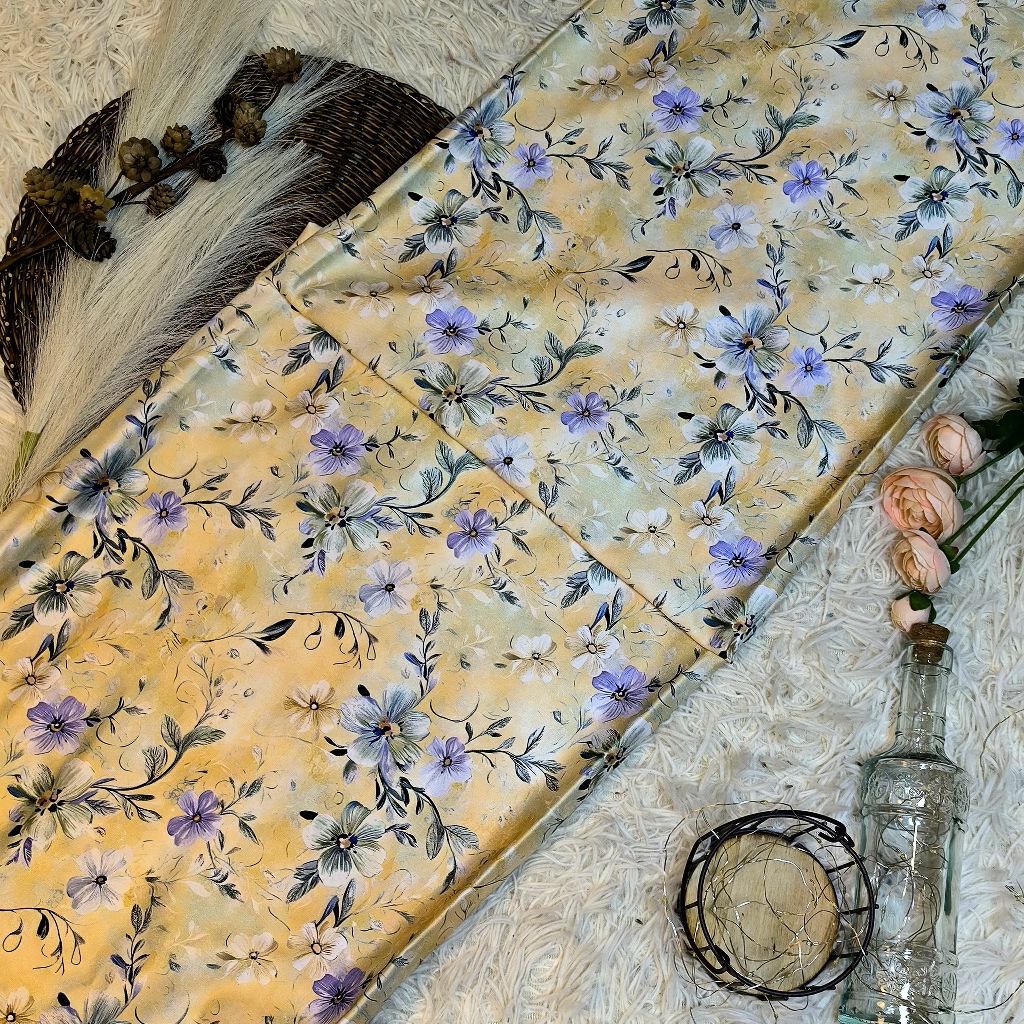 Elizabeth Kain Satin Digital Print – Bunga Halus