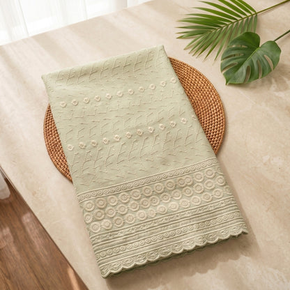 KAMDAR – Seri Aurora Kilauan Micro Two Tone Embroidery Kain Pasang (2M / 4M)
