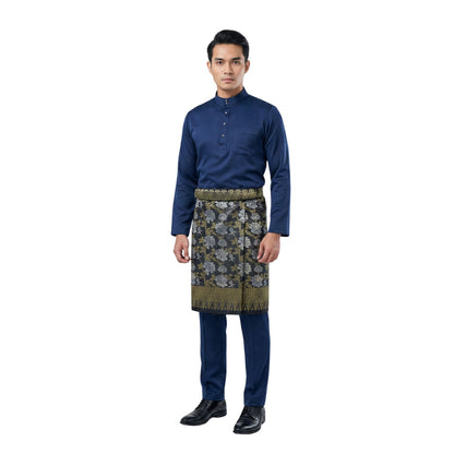 KAMDAR Riaz Sampin Original Lelaki 36” x 2.25m – 100% Tenun Synthetic Silk | Corak Klasik Melayu