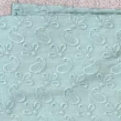 KAMDAR Combo Set Cotton Eyelet Pastel Cambric 44" Embroidery + Songket Metallic