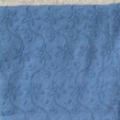 KAMDAR Combo Set Cotton Eyelet Pastel Cambric 44" Embroidery + Songket Metallic