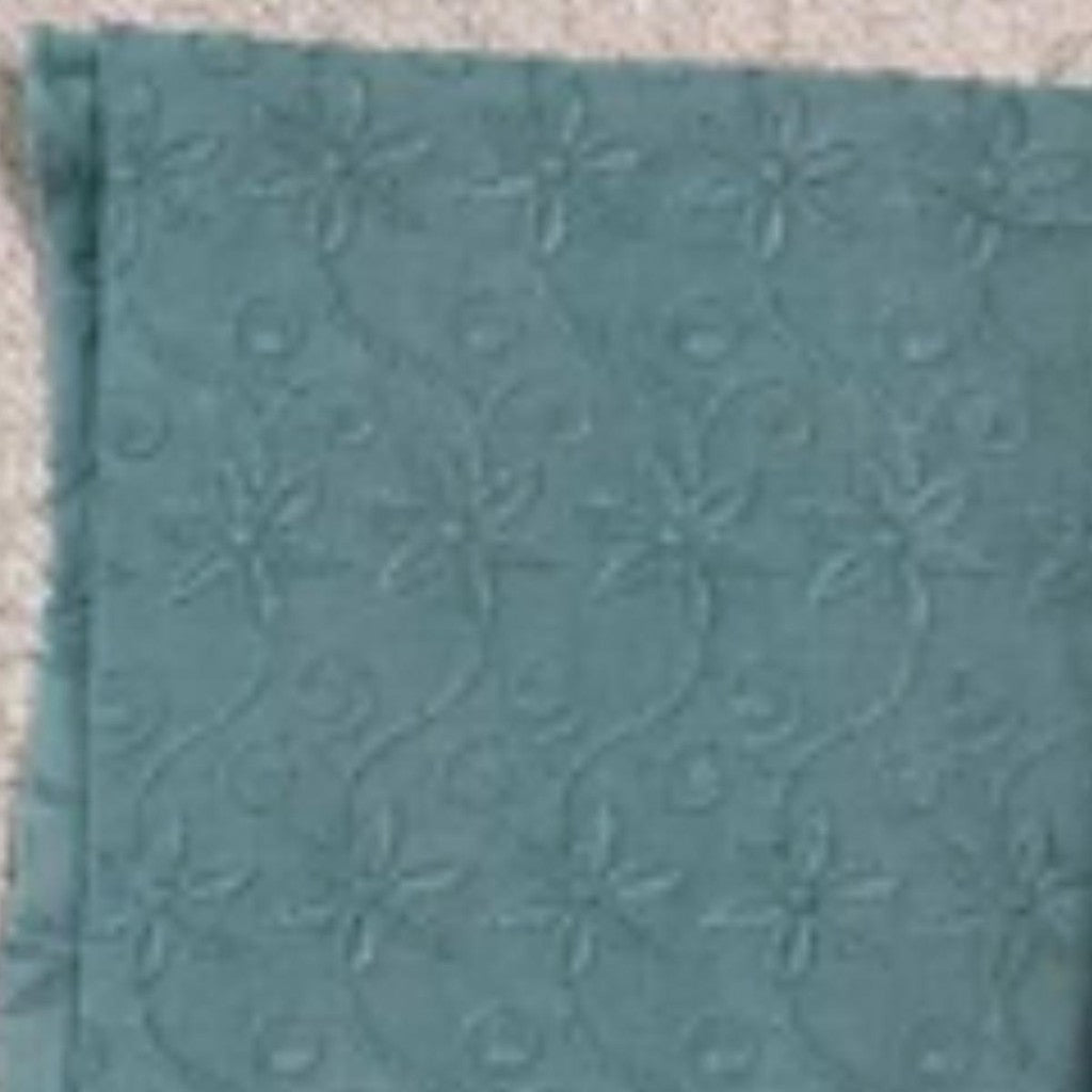 KAMDAR Combo Set Cotton Eyelet Pastel Cambric 44" Embroidery + Songket Metallic