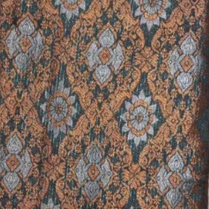 KAMDAR Combo Set Cotton Eyelet Pastel Cambric 44" Embroidery + Songket Metallic