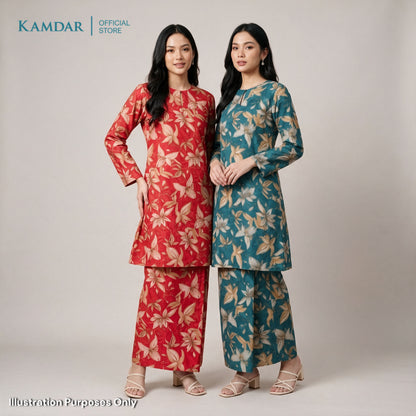 KAMDAR – Florence Baju Kurung Pahang Vatican Premium Wanita | Set Moden Eksklusif Muslimah S-3XL