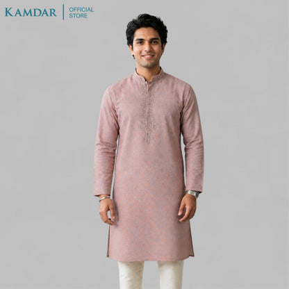 KAMDAR – Baju Kurta Panjang Lelaki Sulaman Dada | Baju Deepavali Anggun