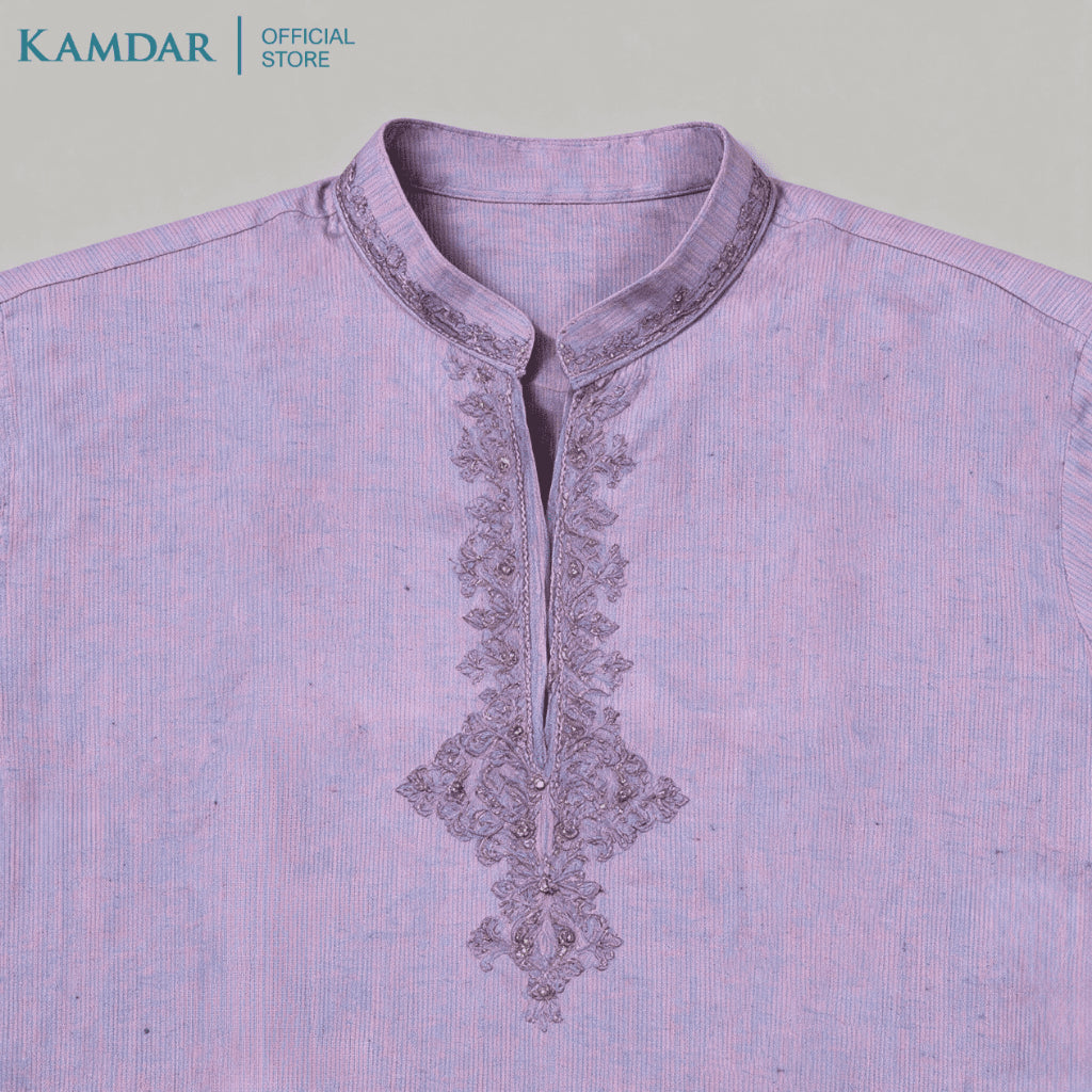 KAMDAR – Baju Kurta Panjang Lelaki Sulaman Dada | Baju Deepavali Anggun