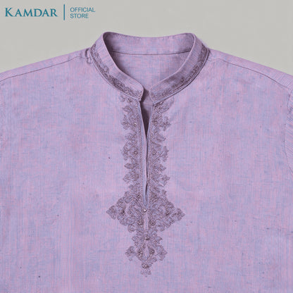 KAMDAR – Baju Kurta Panjang Lelaki Sulaman Dada | Baju Deepavali Anggun