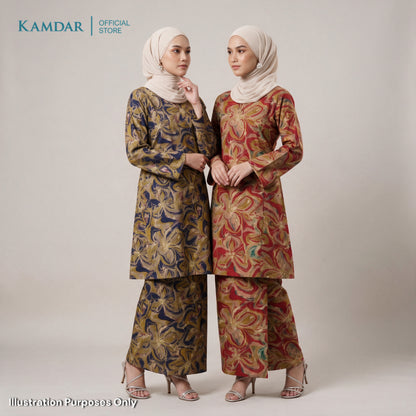 KAMDAR – Florence Baju Kurung Pahang Vatican Premium Wanita | Set Moden Eksklusif Muslimah S-3XL