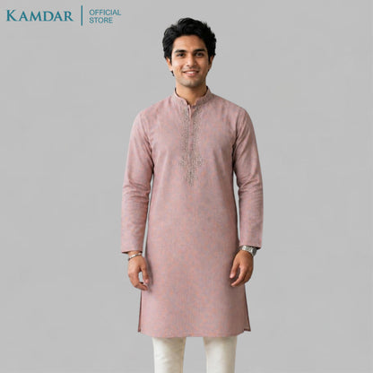 KAMDAR – Baju Kurta Panjang Lelaki Sulaman Dada | Baju Deepavali Anggun