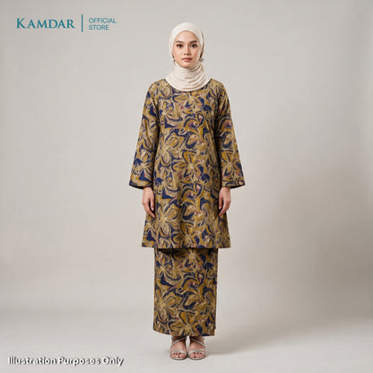 KAMDAR – Florence Baju Kurung Pahang Vatican Premium Wanita | Set Moden Eksklusif Muslimah S-3XL
