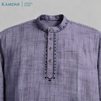 KAMDAR – Baju Kurta Panjang Lelaki Kain Bersilang | Baju Deepavali Bergaya
