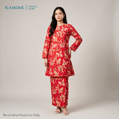 KAMDAR – Florence Baju Kurung Pahang Vatican Premium Wanita | Set Moden Eksklusif Muslimah S-3XL