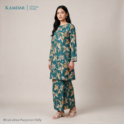 KAMDAR – Florence Baju Kurung Pahang Vatican Premium Wanita | Set Moden Eksklusif Muslimah S-3XL