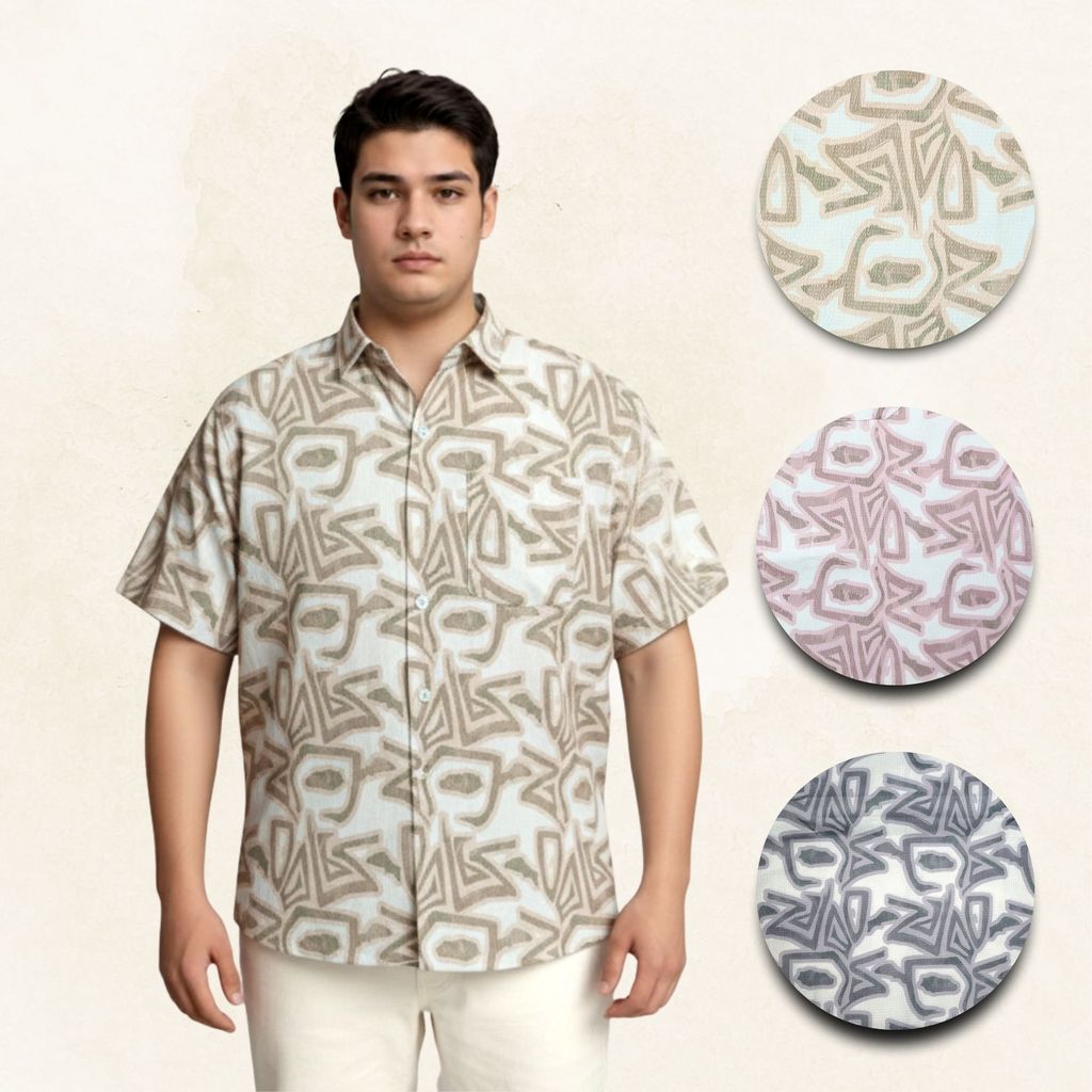 Artemis Geometry Pattern Pastel Regular Size to  Plus Size