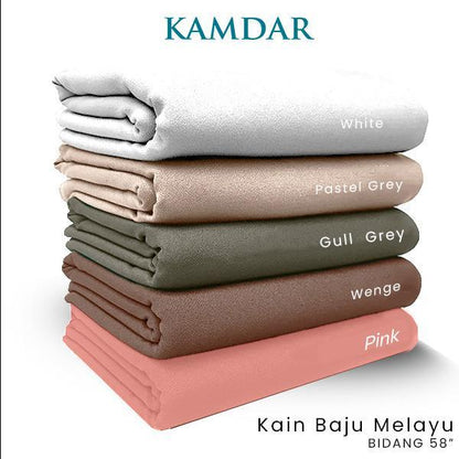 Hunter Italian Plain Satin Fabric – Bidang 58", Per Meter