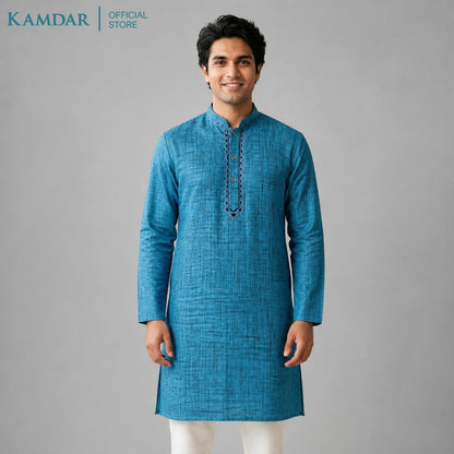KAMDAR – Baju Kurta Panjang Lelaki Kain Bersilang | Baju Deepavali Bergaya