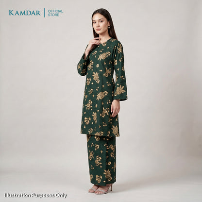 KAMDAR – Florence Baju Kurung Pahang Chaneli Premium Wanita | Set Moden Eksklusif | S-3XL