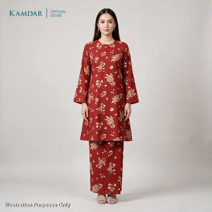 KAMDAR – Florence Baju Kurung Pahang Chaneli Premium Wanita | Set Moden Eksklusif | S-3XL