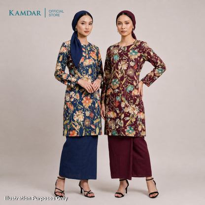 KAMDAR – Florence Baju Kurung Pahang Chaneli Premium Wanita | Set Moden Eksklusif | S-3XL