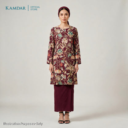 KAMDAR – Florence Baju Kurung Pahang Chaneli Premium Wanita | Set Moden Eksklusif | S-3XL