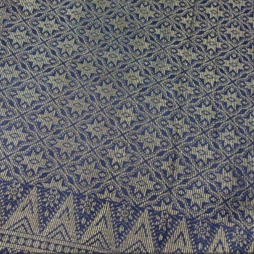 KAMDAR Songket Metallic Bintang Timur Bidang 44" Open Meter (Kain Ela) - Ironless & Tak Jarang
