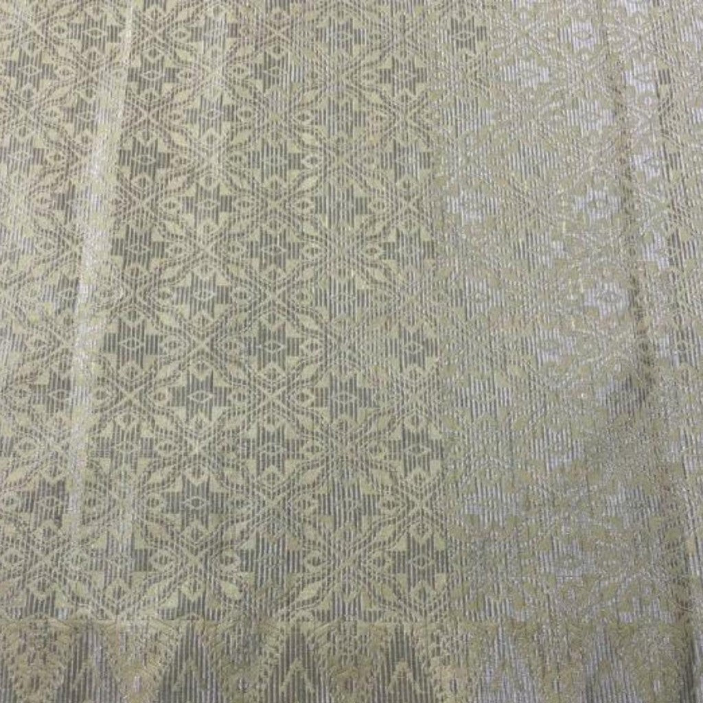 KAMDAR Songket Metallic Bintang Timur Bidang 44" Open Meter (Kain Ela) - Ironless & Tak Jarang