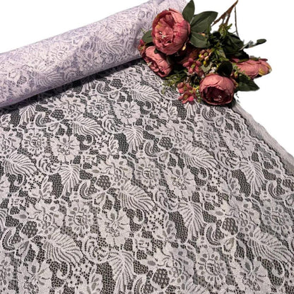KAMDAR Combo Set Vienna Lace Bidang 58'' & Songket Pastel Bidang 44"  Kain Pasang - Ironless & Tak Jarang