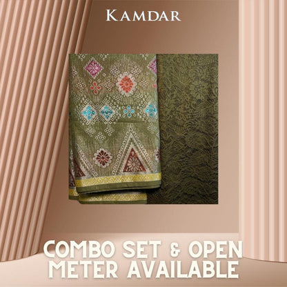 KAMDAR Combo Set Vienna Lace Bidang 58'' & Songket Pastel Bidang 44"  Kain Pasang - Ironless & Tak Jarang