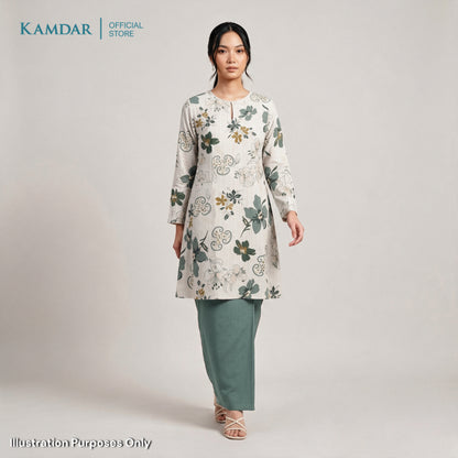 KAMDAR – Florence Baju Kurung Pahang Chaneli Premium Wanita | Set Moden Eksklusif | S-3XL