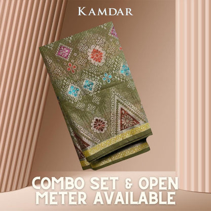 KAMDAR Combo Set Vienna Lace Bidang 58'' & Songket Pastel Bidang 44"  Kain Pasang - Ironless & Tak Jarang