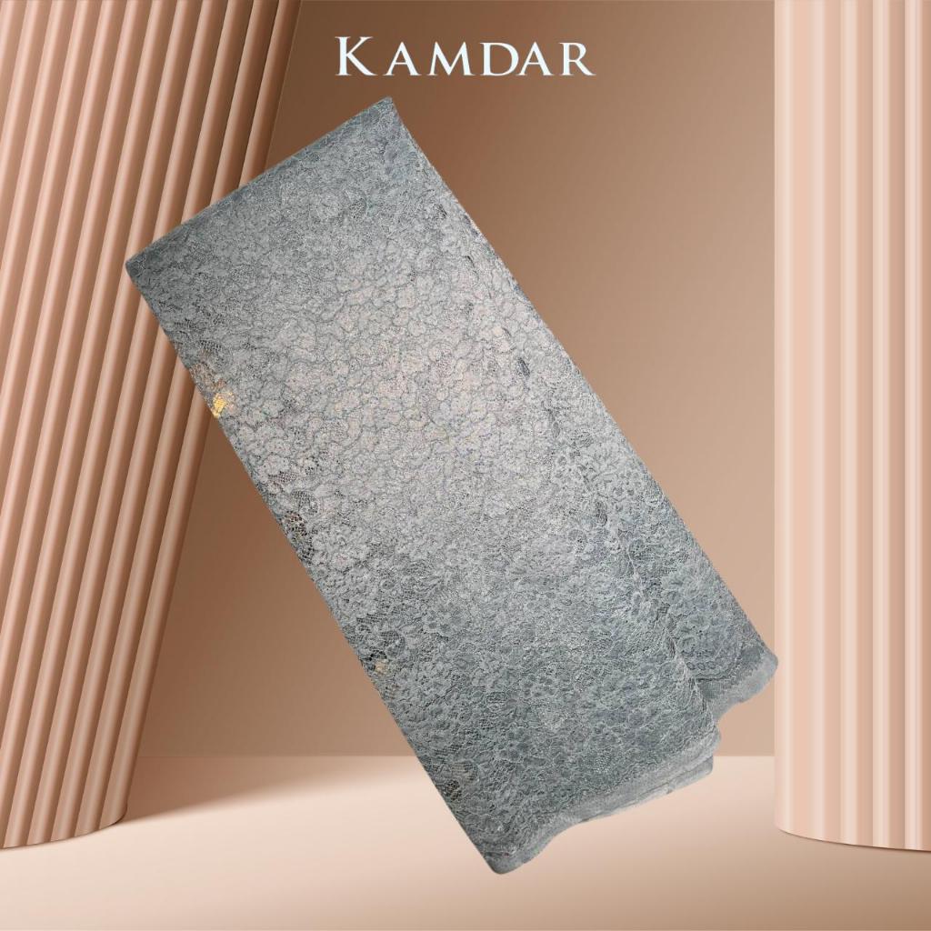 KAMDAR Combo Set Vienna Lace Bidang 58'' & Songket Pastel Bidang 44"  Kain Pasang - Ironless & Tak Jarang