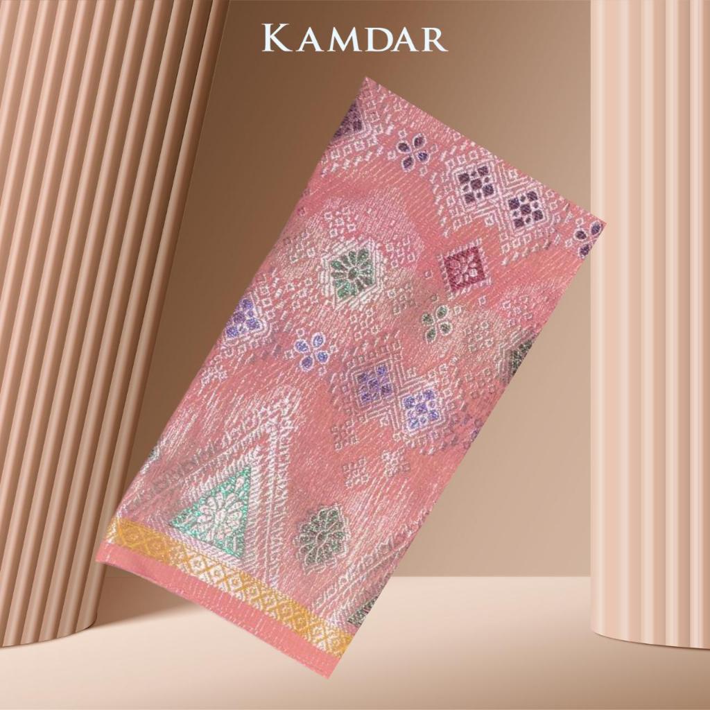 KAMDAR Combo Set Vienna Lace Bidang 58'' & Songket Pastel Bidang 44"  Kain Pasang - Ironless & Tak Jarang
