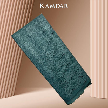KAMDAR Combo Set Vienna Lace Bidang 58'' & Songket Pastel Bidang 44"  Kain Pasang - Ironless & Tak Jarang