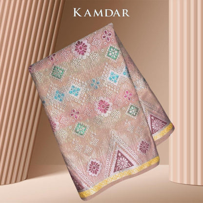 KAMDAR Combo Set Vienna Lace Bidang 58'' & Songket Pastel Bidang 44"  Kain Pasang - Ironless & Tak Jarang