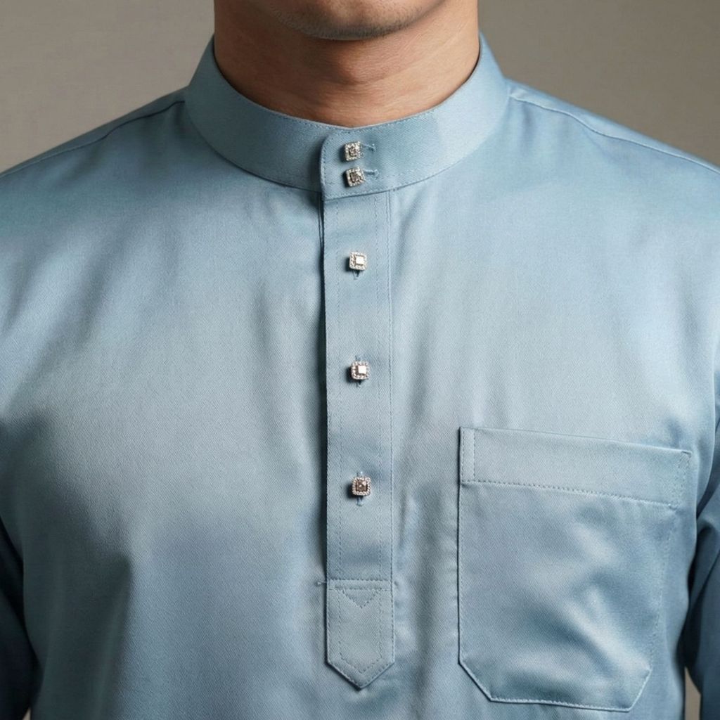 Kellie Baju Melayu Cekak Musang – Tema Ungu