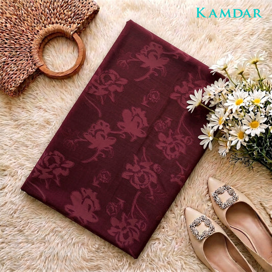 KAMDAR Estella Uragiri Premium Fabrik 2M / 4M | Kain Sulam Timbul Bidang 60 untuk Baju Kurung Jubah Kebaya