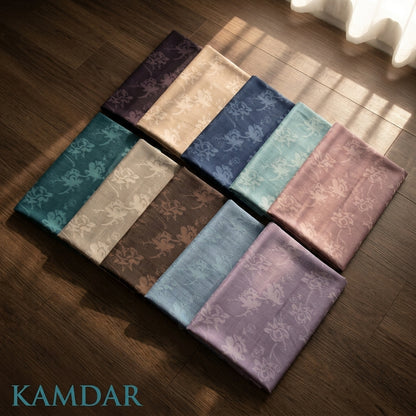 KAMDAR Estella Uragiri Premium Fabrik 2M / 4M | Kain Sulam Timbul Bidang 60 untuk Baju Kurung Jubah Kebaya