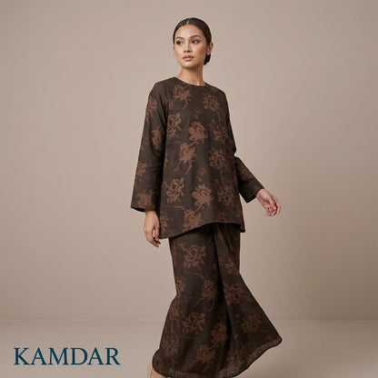 KAMDAR Estella Uragiri Premium Fabrik 2M / 4M | Kain Sulam Timbul Bidang 60 untuk Baju Kurung Jubah Kebaya