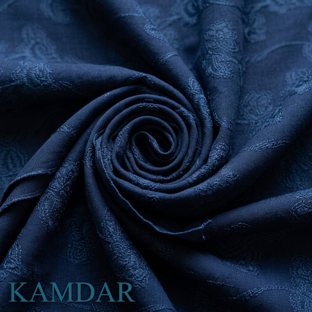 KAMDAR Estella Uragiri Premium Fabrik 2M / 4M | Kain Sulam Timbul Bidang 60 untuk Baju Kurung Jubah Kebaya