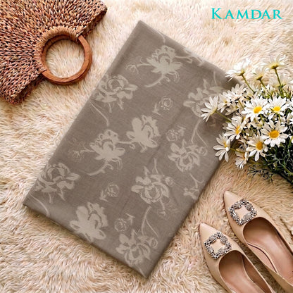 KAMDAR Estella Uragiri Premium Fabrik 2M / 4M | Kain Sulam Timbul Bidang 60 untuk Baju Kurung Jubah Kebaya