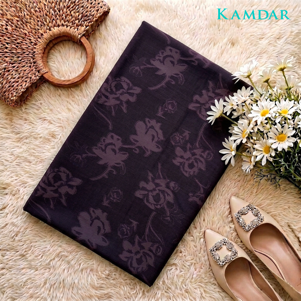 KAMDAR Estella Uragiri Premium Fabrik 2M / 4M | Kain Sulam Timbul Bidang 60 untuk Baju Kurung Jubah Kebaya