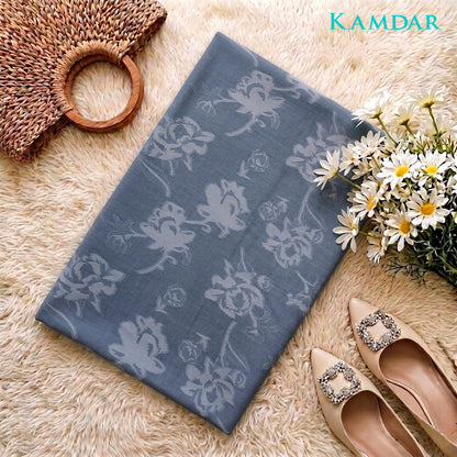 KAMDAR Estella Uragiri Premium Fabrik 2M / 4M | Kain Sulam Timbul Bidang 60 untuk Baju Kurung Jubah Kebaya