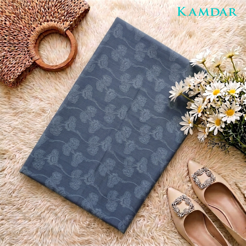 KAMDAR Estella Uragiri Premium Fabrik 2M / 4M | Kain Sulam Timbul Bidang 60 untuk Baju Kurung Jubah Kebaya