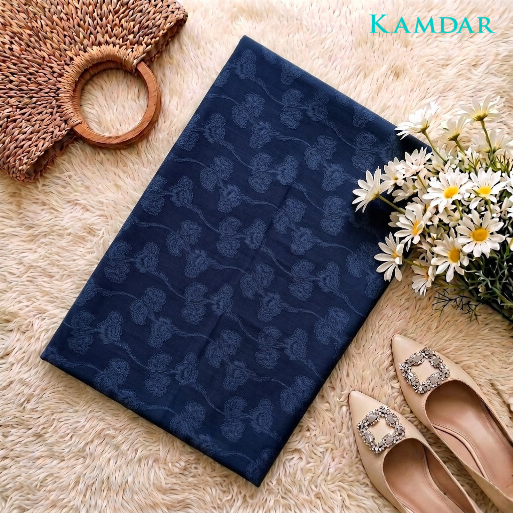 KAMDAR Estella Uragiri Premium Fabrik 2M / 4M | Kain Sulam Timbul Bidang 60 untuk Baju Kurung Jubah Kebaya