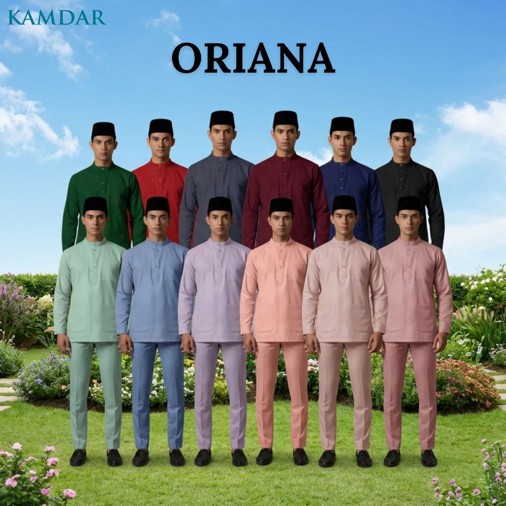 KAMDAR Oriana Pesak Cekak Musang Baju Melayu Dewasa