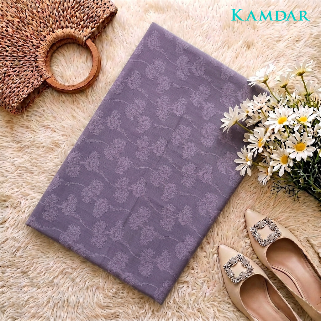 KAMDAR Estella Uragiri Premium Fabrik 2M / 4M | Kain Sulam Timbul Bidang 60 untuk Baju Kurung Jubah Kebaya