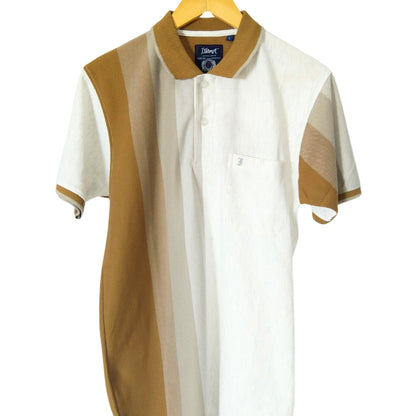 KAMDAR Stripe Collar T-Shirt Breathable Fashion Casual Short Sleeve