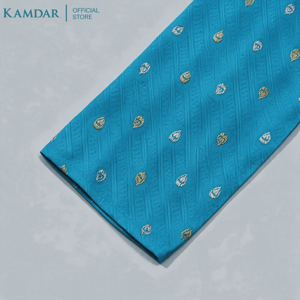 KAMDAR – Baju Kurta Panjang Lelaki Sulaman Nanas | Baju Deepavali Meriah